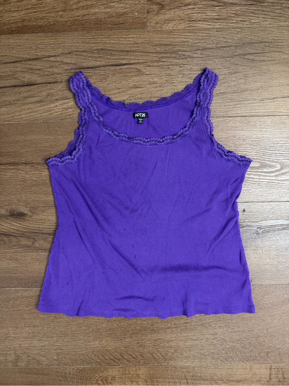 Apt. 9 Violet Lace-Trim Tank Top
